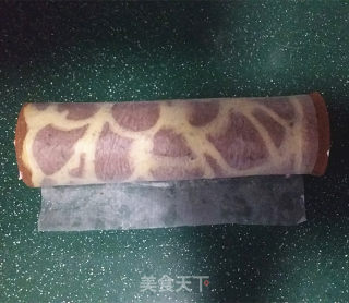 可可花奶油蛋糕卷的做法步骤：20