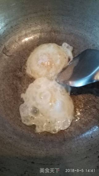 油菜火腿煎蛋炒面的做法步骤：5