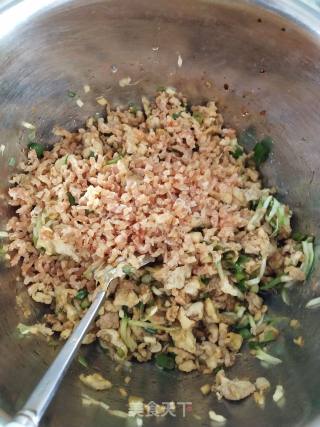 全麦虾仁角瓜蒸饺的做法步骤：14