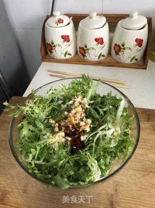 凉拌苦苣的做法步骤：3
