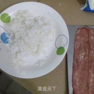 培根卷饭团的做法步骤：1