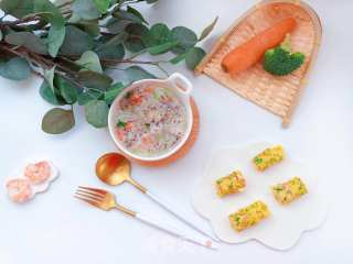 【宝宝辅食】鲜虾杂蔬蛋卷的做法步骤：15