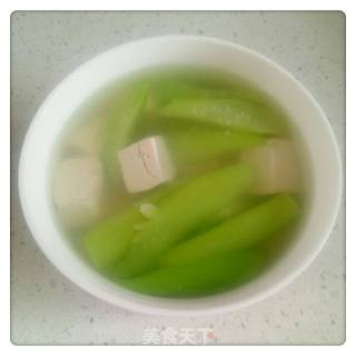 丝瓜豆腐汤的做法步骤：4