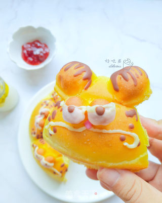 加菲猫挤挤面包的做法步骤：19