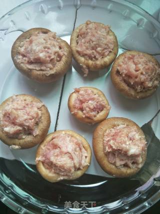 香菇酿肉的做法步骤：4