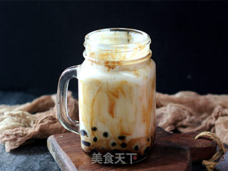 奶茶界的新网红【黑糖珍珠奶盖奶茶】的做法步骤：18