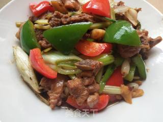 双椒炒鸭肉的做法步骤：15