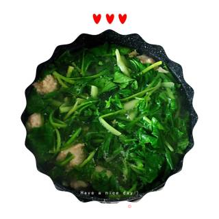 菜秧肉圆汤的做法步骤：7