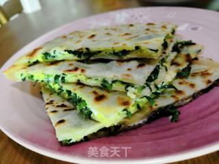 韭菜鸡蛋饼的做法步骤：5