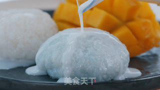 芒果椰香糯米饭【初味日记】的做法步骤：9