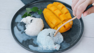 芒果椰香糯米饭【初味日记】的做法步骤：11