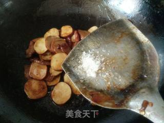 五花肉炒素鸡的做法步骤：8