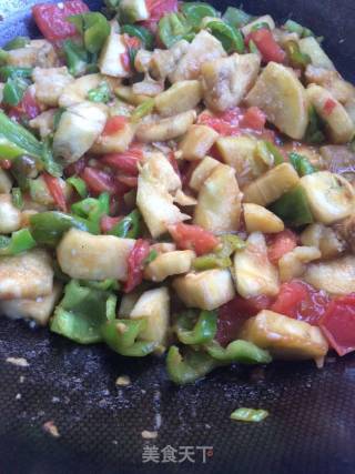 青椒炒茄子的做法步骤：7