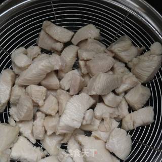 鸡脯肉炒茄子的做法步骤：4