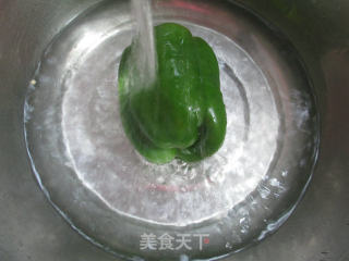 灯椒炒鸭蛋的做法步骤：3