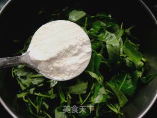 蒸空心菜叶儿的做法步骤：3
