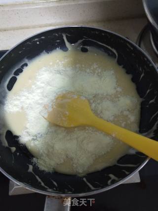 网红美味ᕙ(`▿´)ᕗ雪花酥的做法步骤：4