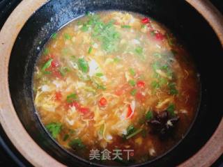 茄丝蛋花汤的做法步骤：9