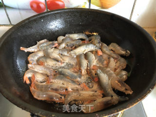 九层塔茄汁虾#鲜虾#的做法步骤：6