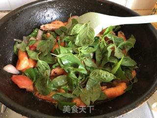 九层塔茄汁虾#鲜虾#的做法步骤：15