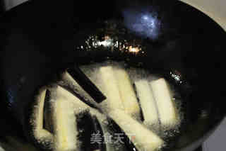 沙茶香煎杏鲍菇炒茄子的做法步骤：4