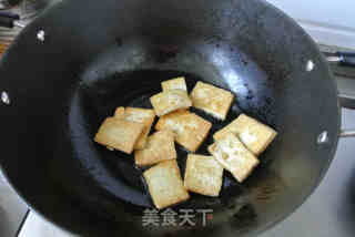 沙茶香煎豆腐的做法步骤：3