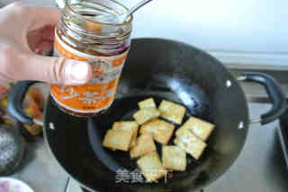 沙茶香煎豆腐的做法步骤：4
