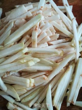 蒜蓉蒸茄丝的做法步骤：1