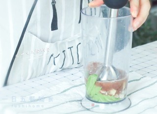 鸭血青菜山药面线的做法步骤：3