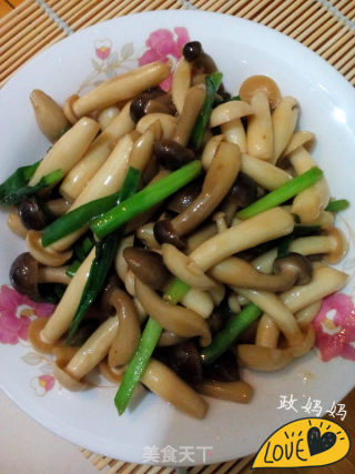 清炒海鲜菇的做法步骤：9