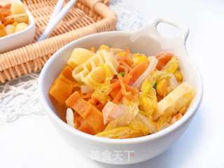 【宝宝辅食】三文鱼杂蔬意面的做法步骤：16