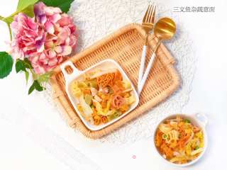 【宝宝辅食】三文鱼杂蔬意面的做法步骤：19