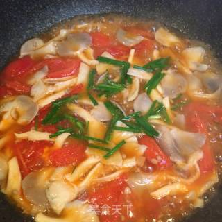 蕃茄肉末平菇汤的做法步骤：6