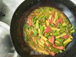 土豆炖西红柿豆角的做法步骤：14