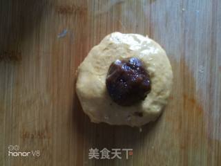 枣泥馅南瓜糯米饼的做法步骤：6