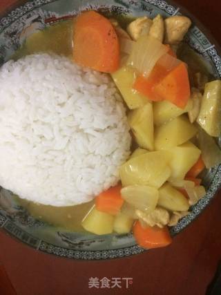 咖喱鸡肉饭的做法步骤：3