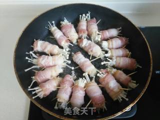 培根卷金针菇的做法步骤：5