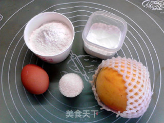 鲜果黄桃蒸发糕的做法步骤：1