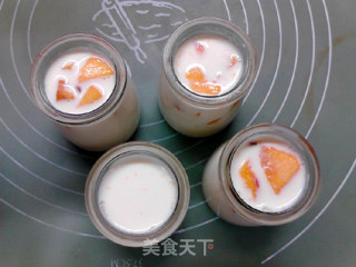大果粒黄桃酸奶的做法步骤：7