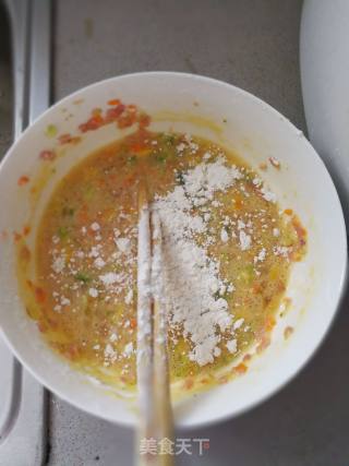 甜椒煎蛋饼的做法步骤：4