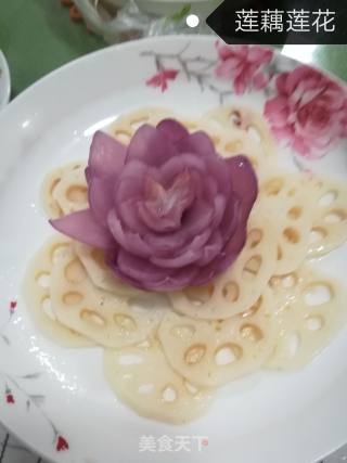 莲藕莲花的做法步骤：5