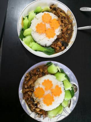 香菇卤肉饭的做法步骤：11