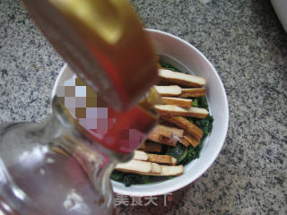 菜芯干拌香干的做法步骤：6