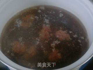 小白菜丸子粉丝汤的做法步骤：5