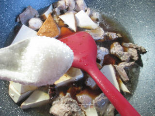 香干烧兔肉的做法步骤：7