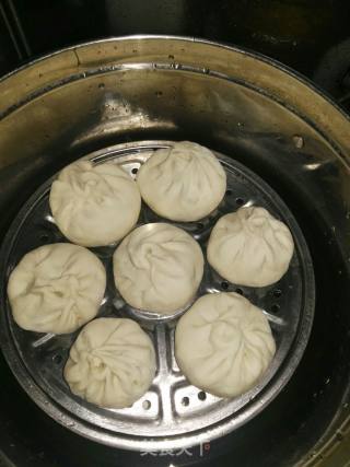茄子青椒素包子的做法步骤：6