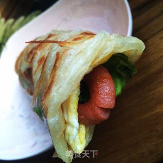 美味手抓饼的做法步骤：8