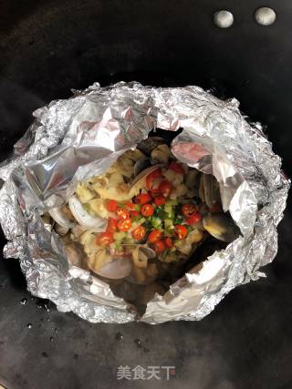 家庭版锡纸花甲的做法步骤：10