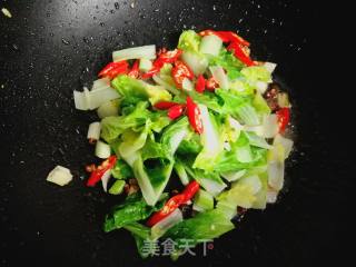家常菜:小白菜炒鸡蛋的做法步骤：8