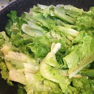 家常菜（蒜蓉生菜）的做法步骤：3